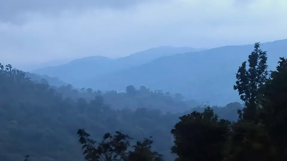 Blue hour over the hills