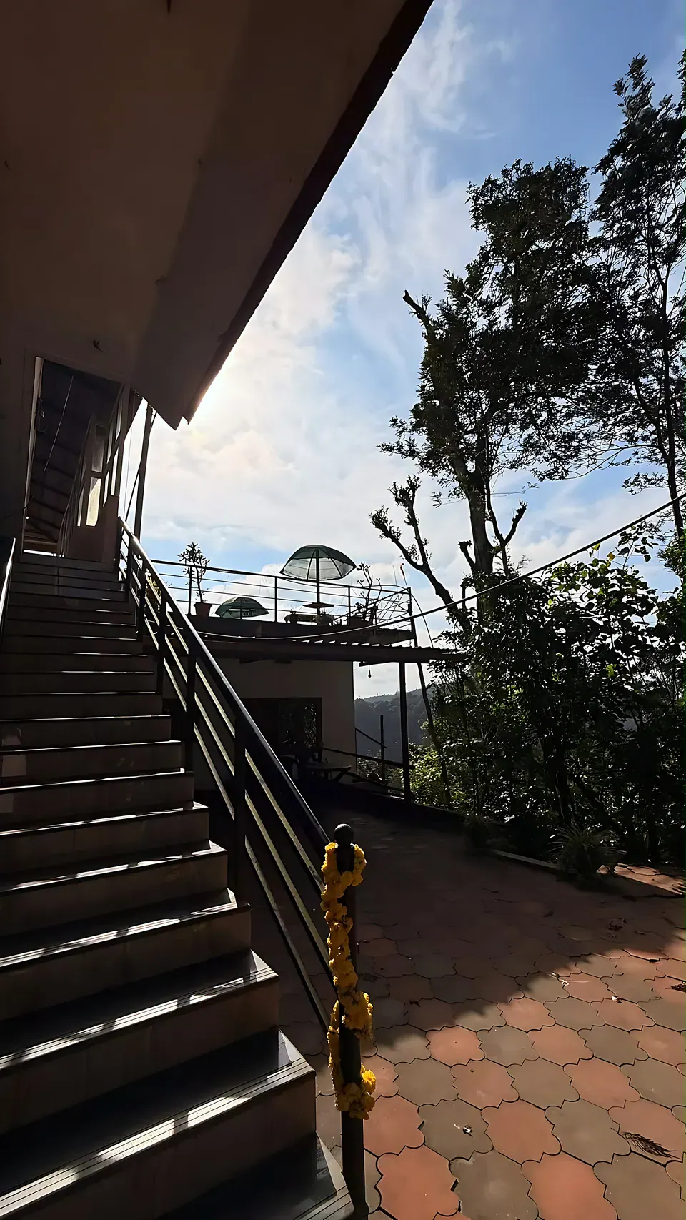 The outside stair